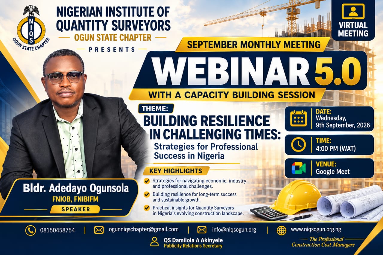 Webinar 5.0 flier — Building Resilience in Challenging Times: Strategies for Professional Success in Nigeria